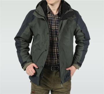 Men's Blue And Black Windproof Jackets