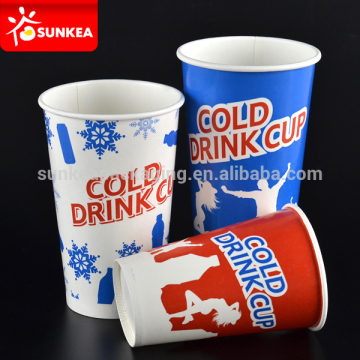 Disposable custom printed cold paper cup