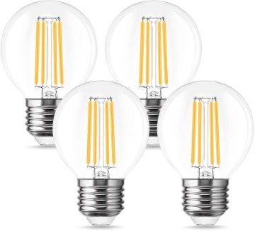 Lohas Led Filament Ampul G45 - Ev Dekoru İçin Dimmable Enerji Tasarrufu Ampulü