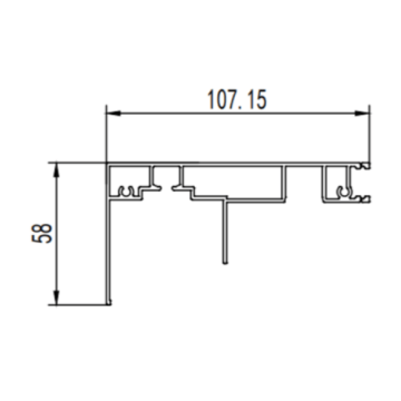 Moldón de extrusión de perfil de aluminio de la vajilla sanitaria del baño