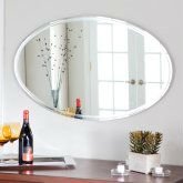 China SINOY Oval Mirror Made of Silver Mirror Glass