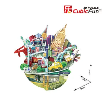Paper Craft Model with New Tork Cityscape Design