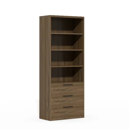 Modern Minimalist Wooden Drawer File Cabinet for Hotel Living Rooms