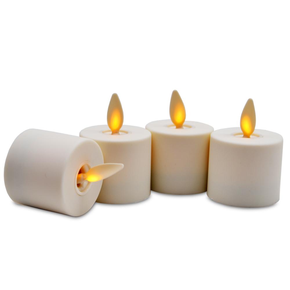 Velas leves de chá LED sem chamas para o jantar