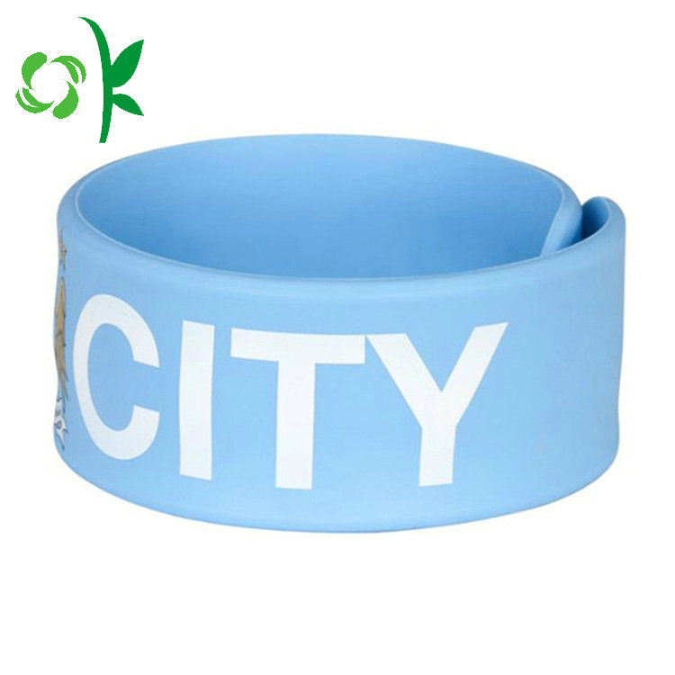 Candy Color Simple Silicone Slap Bracelet for Gift