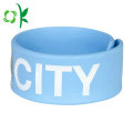 ลูกอมสี Simple Silicone Slap Bracelet for Gift