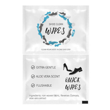 Na -customize na Disposable na Basa na Wet Wipes Para sa Mga Sapatos ng Mga Lalaki at Babae