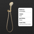 Brushed Brass Three Function Hand Shower Set