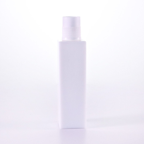 Square Opal White Glass Lotion Bottle