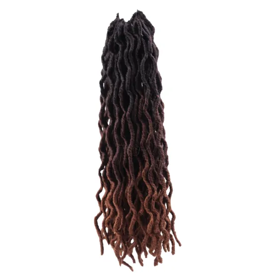 Wholesales Crochet Hair Goddess Locs 18Roots/Pcs Ombre Gypsy Faux Locs Synthetic Hair Extensions