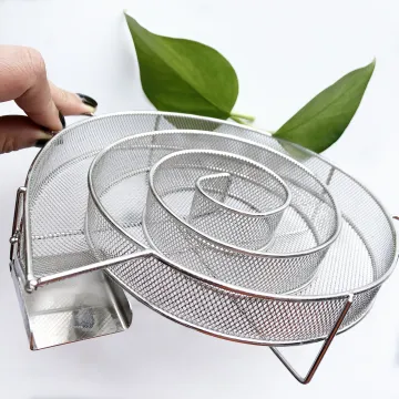Cold Smoke Basket for BBQ Grill Smoker - Stainless Steel Wood Dust Cooker