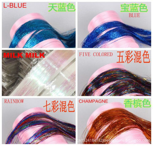 Hair Extension Glitter Rainbow For Girls And Party
