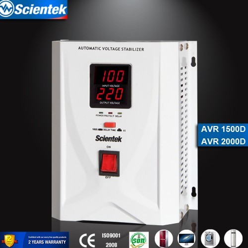 Wall Mounted Automatic Voltage Stabilizer 1500VA