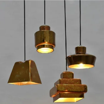 Nordic Glass Dining Room Pendant Lights Scrap Metal Glass Light Bar Decoration Living Room Lamp Free Shipping LED Bulbs Iron E27