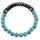 Gemstone 8 mm perles rondes à facettes Abacus Bracelets magnétiques Abacus Hematite Bracelets Crystal Quartz Stretch Bangle pour hommes femmes