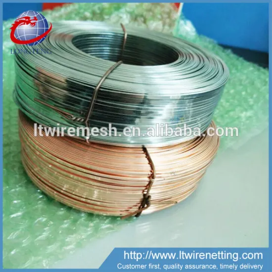 2.5kg/spool galcvanized and copper type flat flat stitching wire for cartons