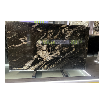 Modern Design Natural Black Onyx Marble Slab for Kitchen Countertops and Villa Floors