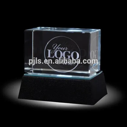 3d laser engraved crystal cube/square crystal cube/ crystal blank cube