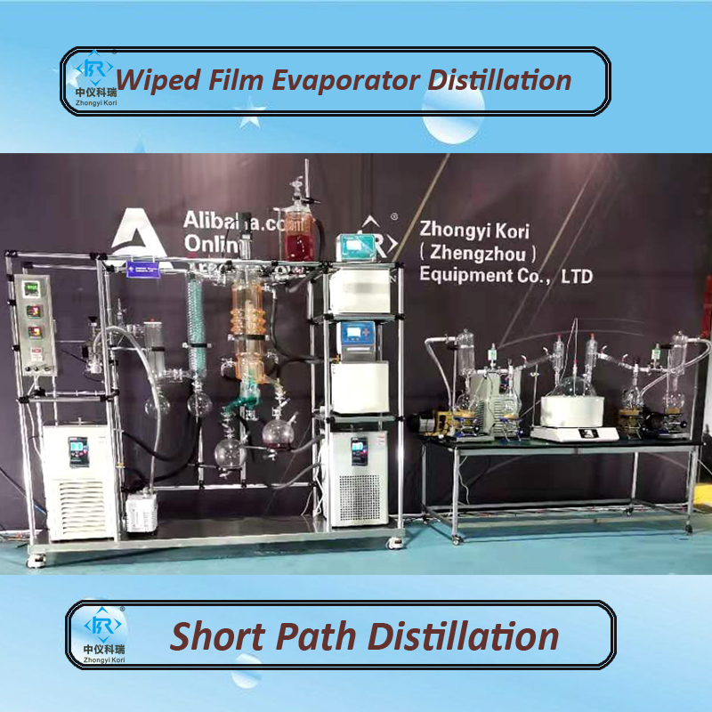 Short wiped distillation