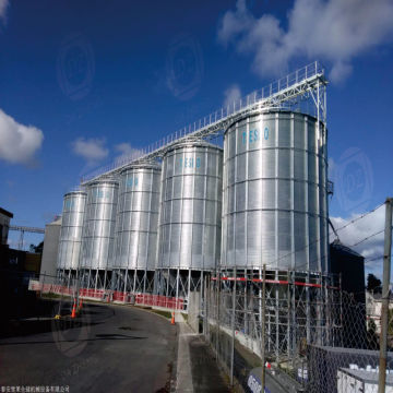 Silos konstrukcyjny o wysokiej pojemności do materiałów masowych