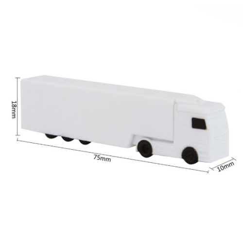 White Truck Usb Flash Drive with Customized Logo