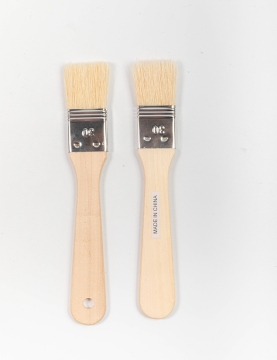flat natural wood pastry basting brush