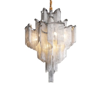 Modern Led Tassel Chandelier for Luxury Villa and Loft Apartments