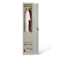 Single Locker Cabinet White Color 15" Wide