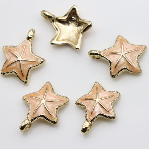 Wholesale Alloy Sea Star Charms Kawaii Loose Pendant Beads for Girls Kids DIY Earring Bracelet Accessories Jewelry Making