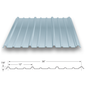 Wide Rib Exposed Fastener Metal Panel forming machine