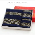 Wholesale cheap cotton towel set with embroidery