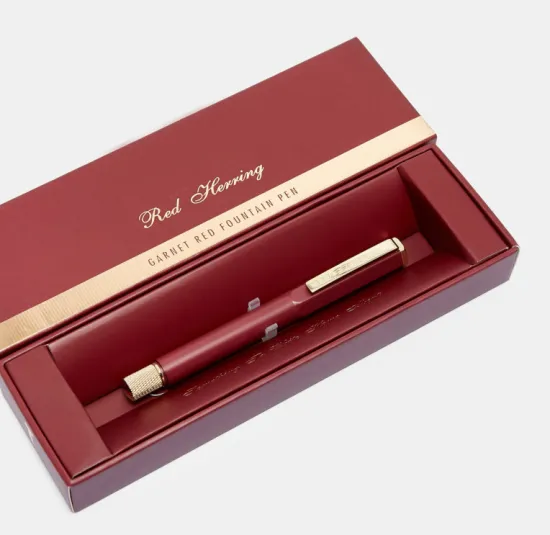 Luxury custom paper cardboard single pen gift box