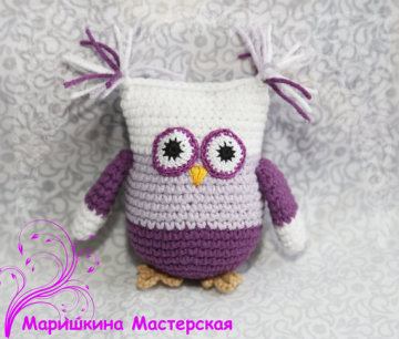Crochet Owl Teether Teething toy Rattle pendant pendant plushie Stroller Crochet birds Rattle Baby shower gift