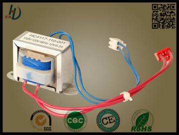 EI/EE/EF type customized 120v 12v high efficiency audio line matching transformer