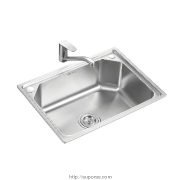 Supor 0.8mm thickness single bowl SUS 304 Stainless steel kitchen sink