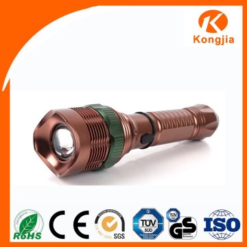Cre- Led Light Self Defense 3.7V 3 Modes Zoomable Torch Rechargable