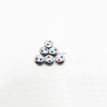 X12320 Mixer Accessory - Chrome Plated Plastic Material with Red and Blue Dots for Hot and Cold Water Indicator