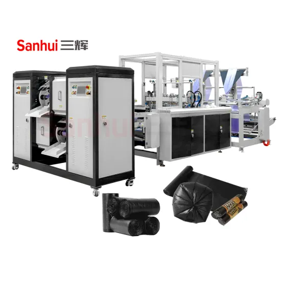 Automatic Plastic Bag Making Machine for Coreless Rolling Flat Bottom Garbage Bags/Rubbish Bags: Efficient Waste Management Solutions
