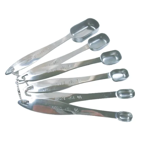 Set of 6 Pcs Stainless Steel Measuring Spoons