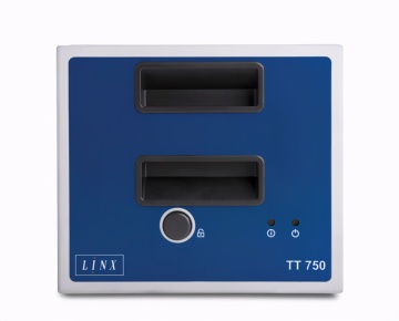 LINX TT750 53 मिमी थर्मल ट्रांसफर ओवरप्रिंटर मोम राल रिबन के साथ