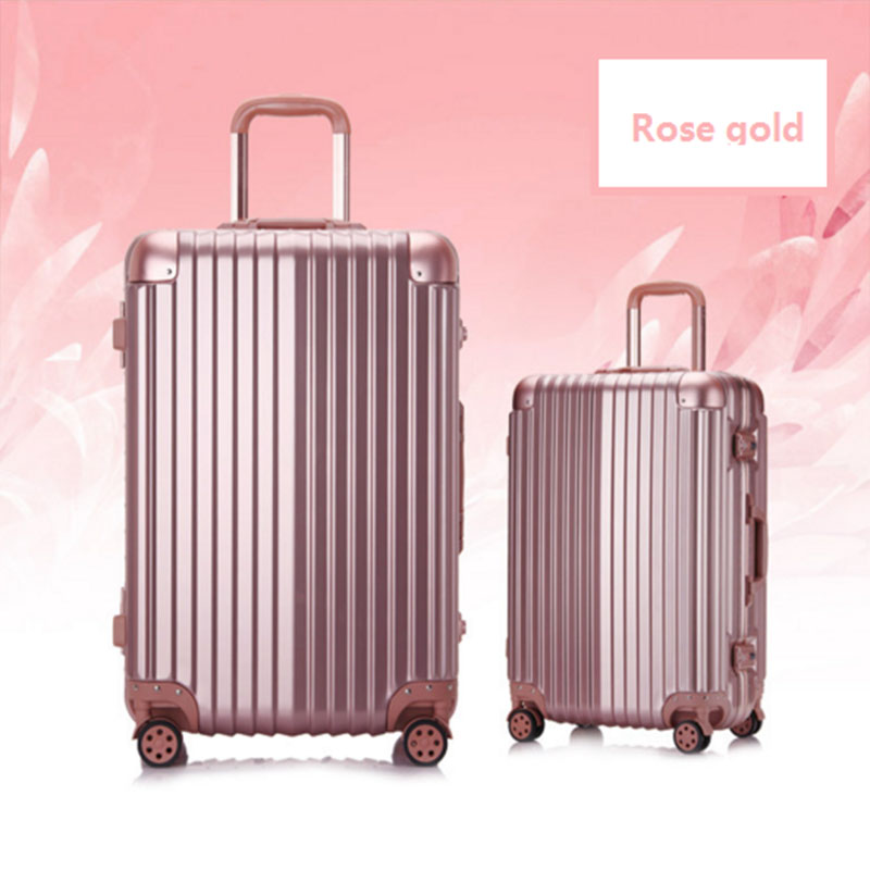 Rose Gold Luggage