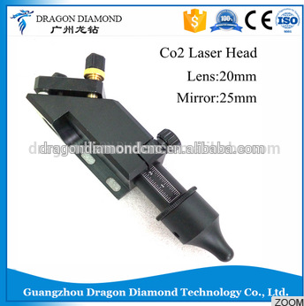 TOP quality CO2 laser head set CO2 lase cutting CO2 Laser Head for 20mm lens 25mm mirror for laser engraving and cutting machine