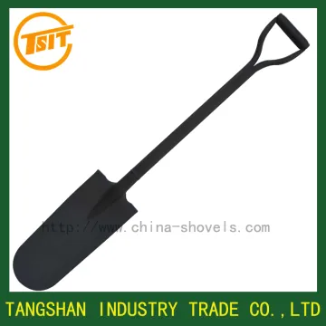 Y grip steel handle drain spade shovel