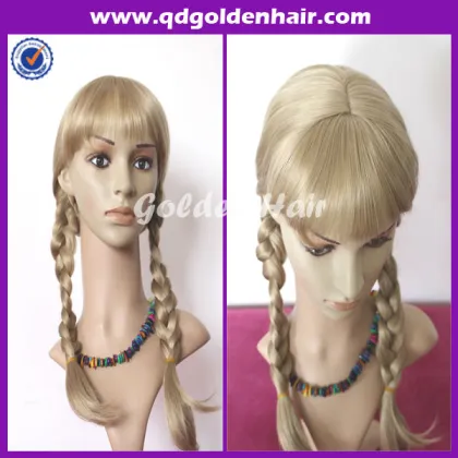 2014 Hot Sale Cheap Glueless Elsa Or Anna Frozen Wig