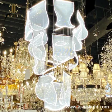 Decorative atmosphere villa custom creative chandelier Popular custom villa ceiling chandelier