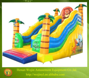attractive inflatable lion slide/used playground slides for sale