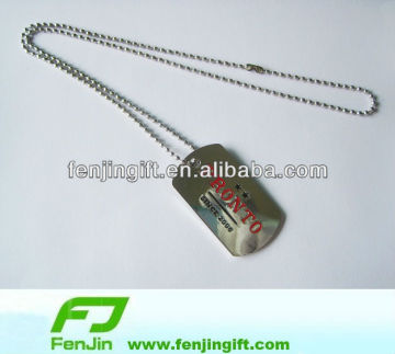 custom nickel free dog tag necklace