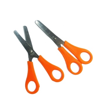 Wholesale Custom Logo Round Edge Safety Scissors with Ruler for Students