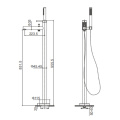 Seawave Bath Mixer Floor-Standing