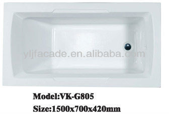 Ceramic Hydromassage Bathtub VK-G805